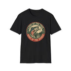 Land of the Free Fishing — "Home of the Hooked" Patriotic Bass Tee