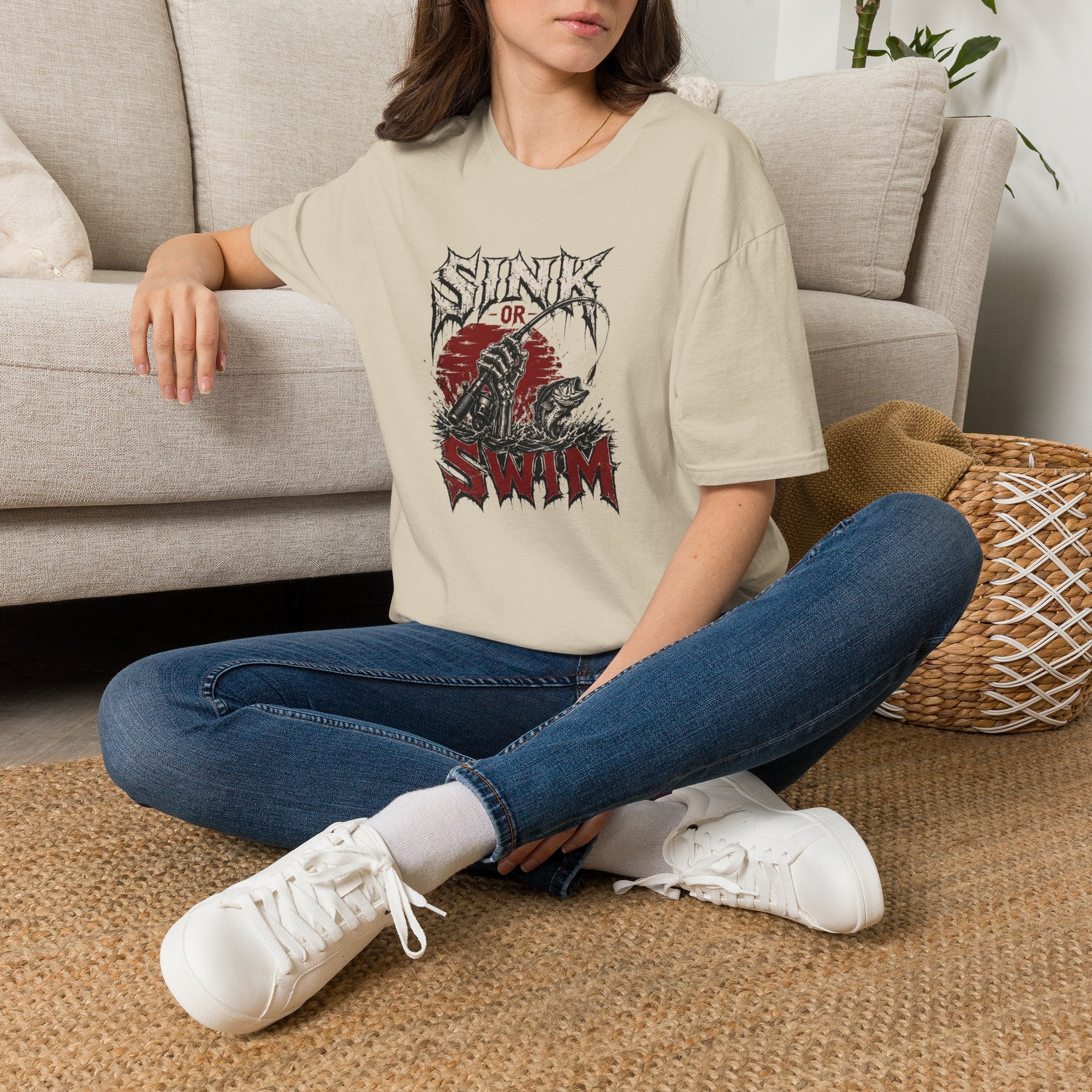 Sink or Swim — Vintage Skull & Anchor Surf Punk Tee
