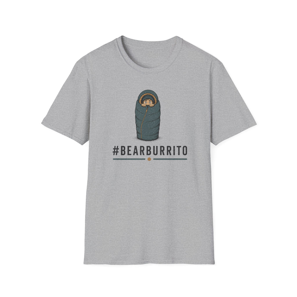 Bear Burrito T-Shirt — Cute Sleeping Bear Swaddle Graphic Tee