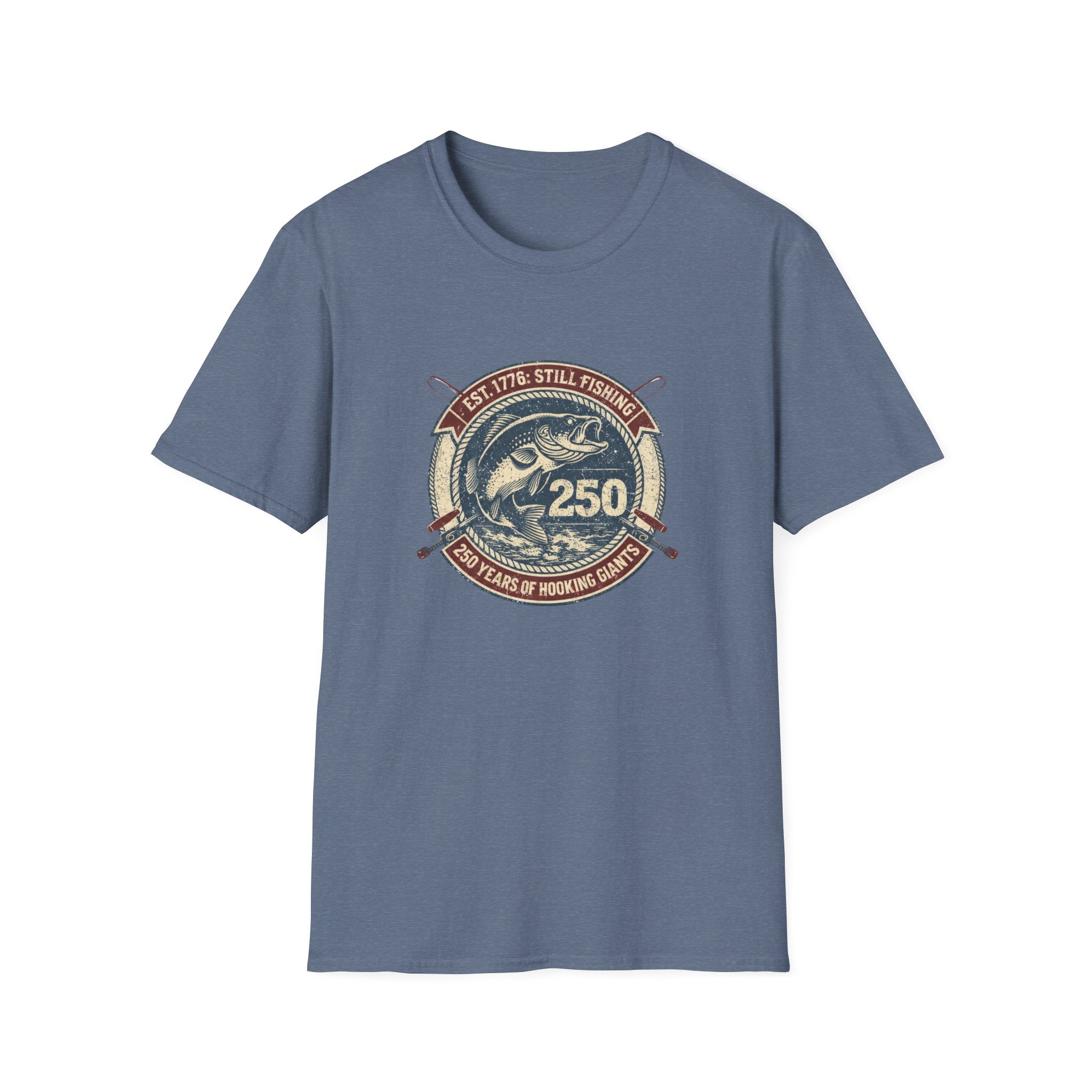 Fishing 250th Anniversary — "Est. 1776: Still Fishing" Retro Bass Tee