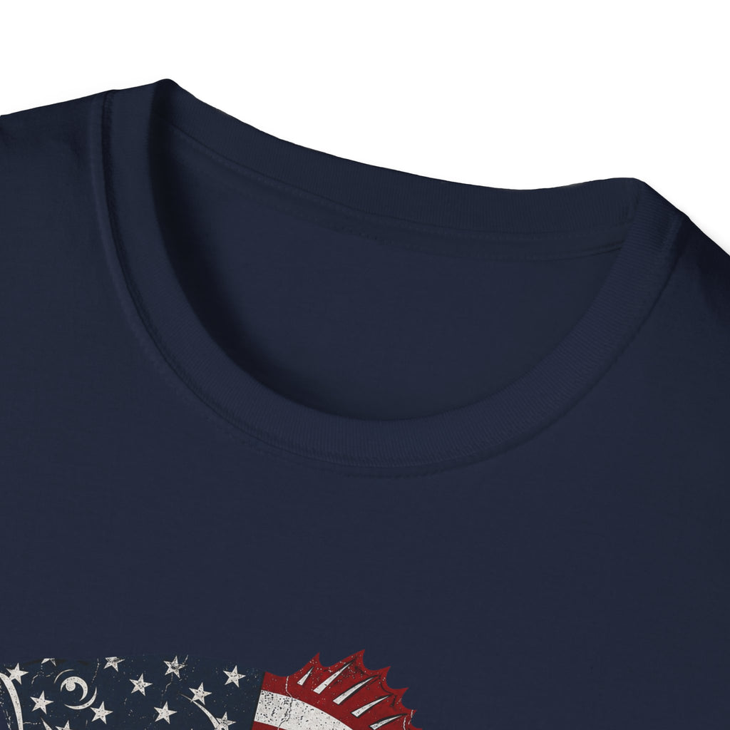 Patriotic Bass — American Flag Fish Tee