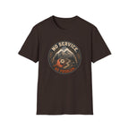 No Service No Problem — Adventure Compass Mountain Graphic Tee