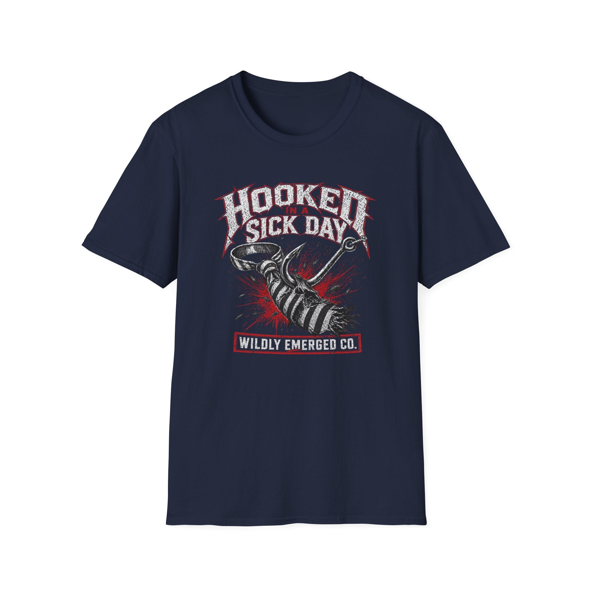 "Hooked on a Sick Day" - Fishing Graphic Tee
