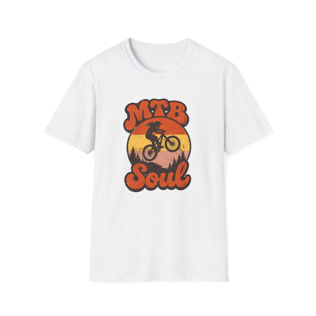 MTB Soul Mountain Bike — Retro Sunset Trail Rider Tee
