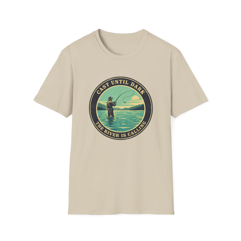 "Cast Until Dark" Vintage River Angler Tee