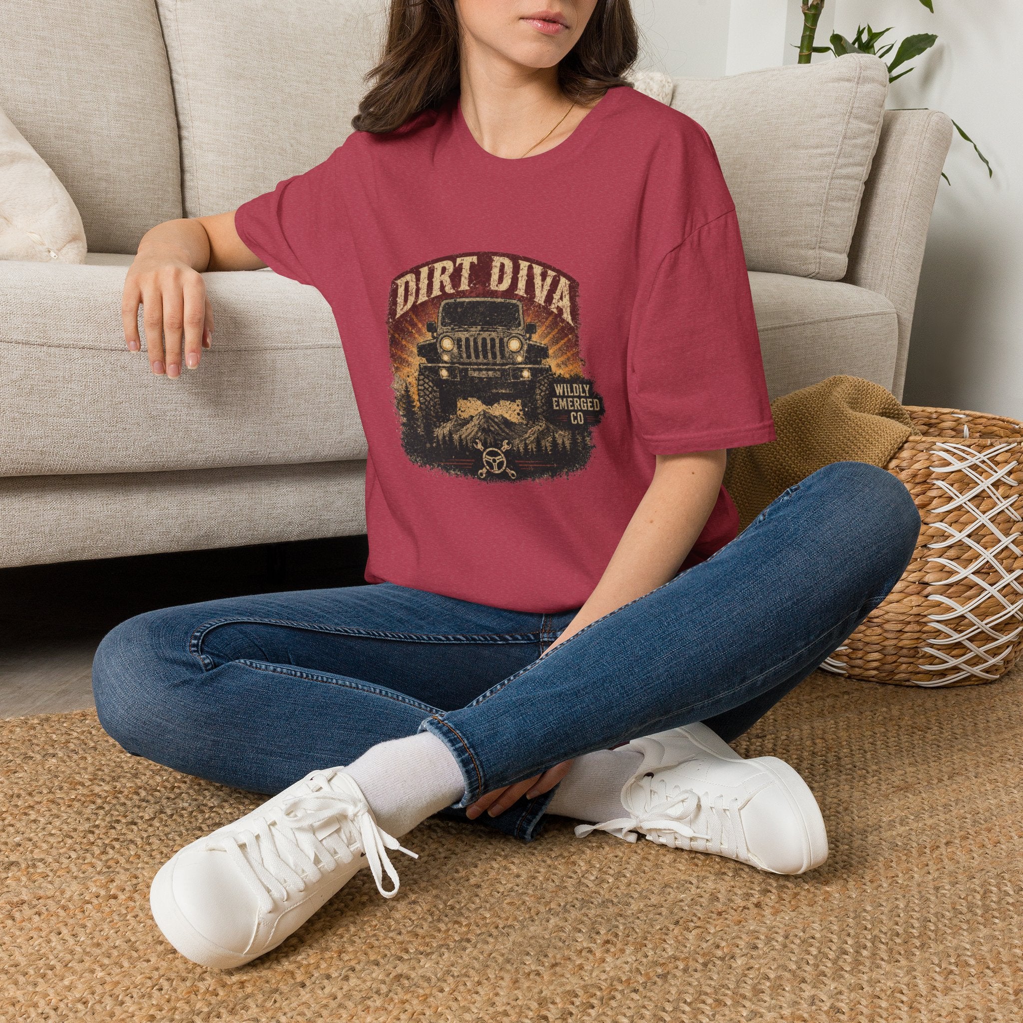 Dirt Diva Jeep — Off‑Road Women's Adventure Tee