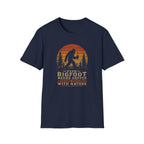 Bigfoot Needs Coffee T-Shirt – Funny Sasquatch Camping Graphic Tee
