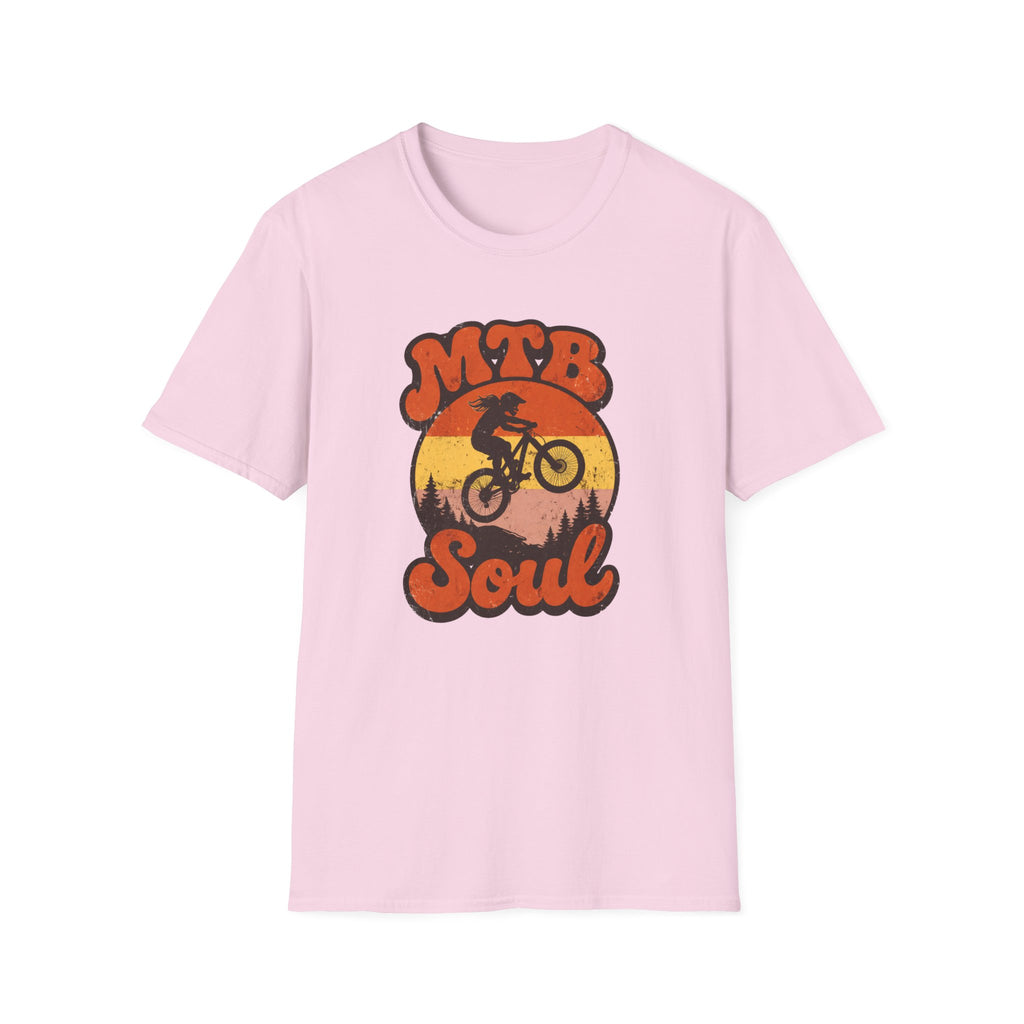 MTB Soul Mountain Bike — Retro Sunset Trail Rider Tee