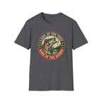 Land of the Free Fishing — "Home of the Hooked" Patriotic Bass Tee