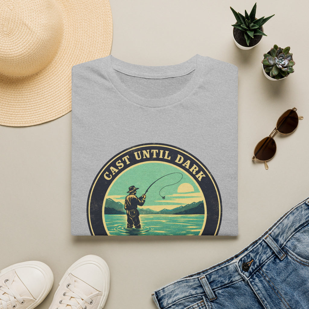 "Cast Until Dark" Vintage River Angler Tee