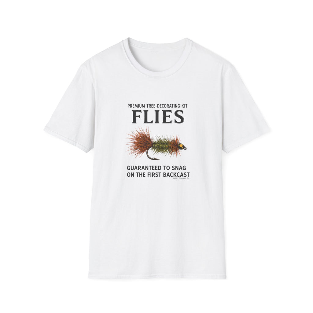 "Premium Tree-Decorating Kit: Flies" Funny Fishing Fly Shirt