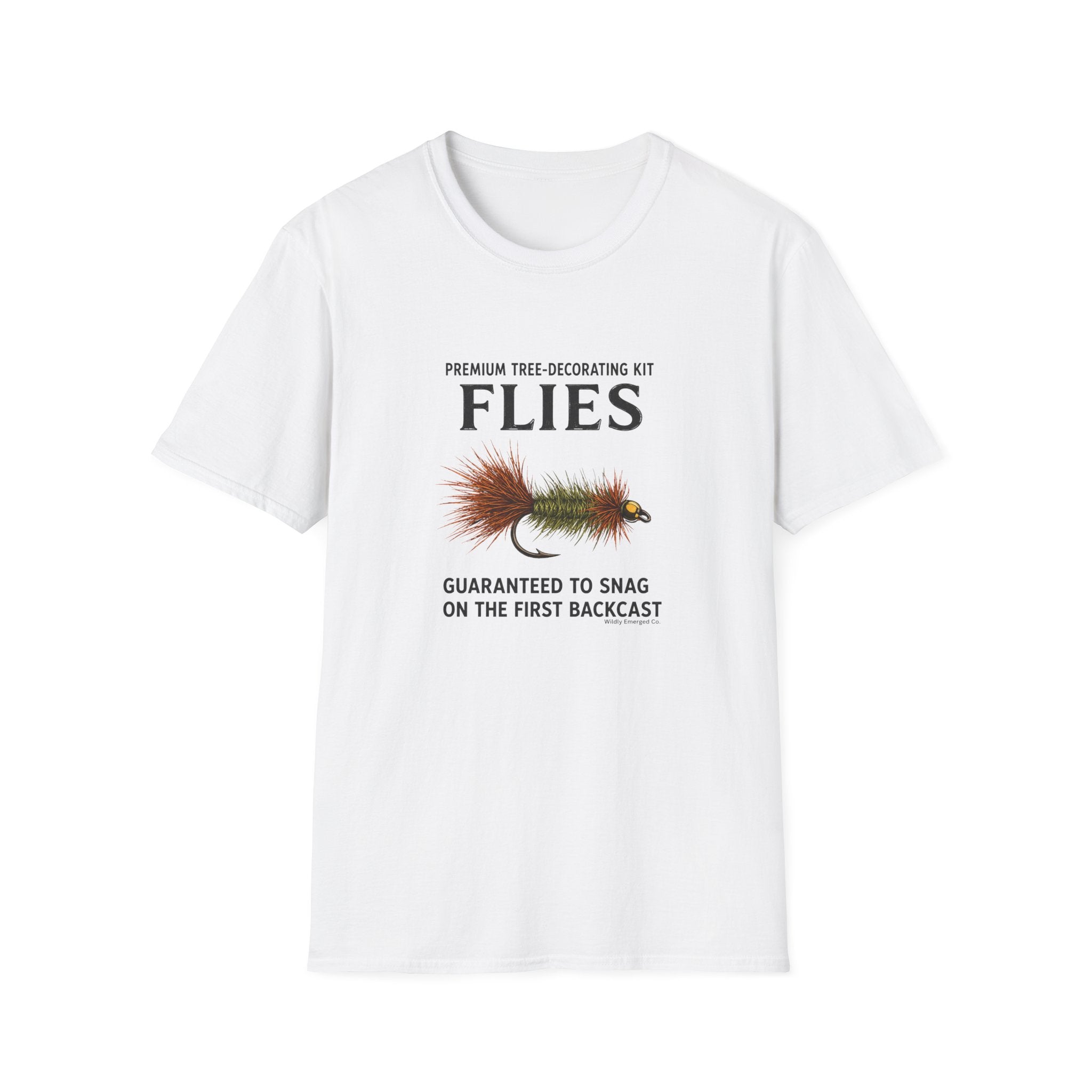 "Premium Tree-Decorating Kit: Flies" Funny Fishing Fly Shirt