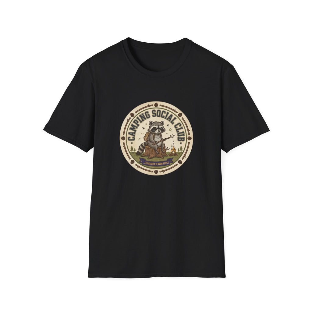 Camping Social Club — Vintage Raccoon Campfire Graphic Tee
