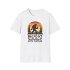 Bigfoot Needs Coffee T-Shirt – Funny Sasquatch Camping Graphic Tee