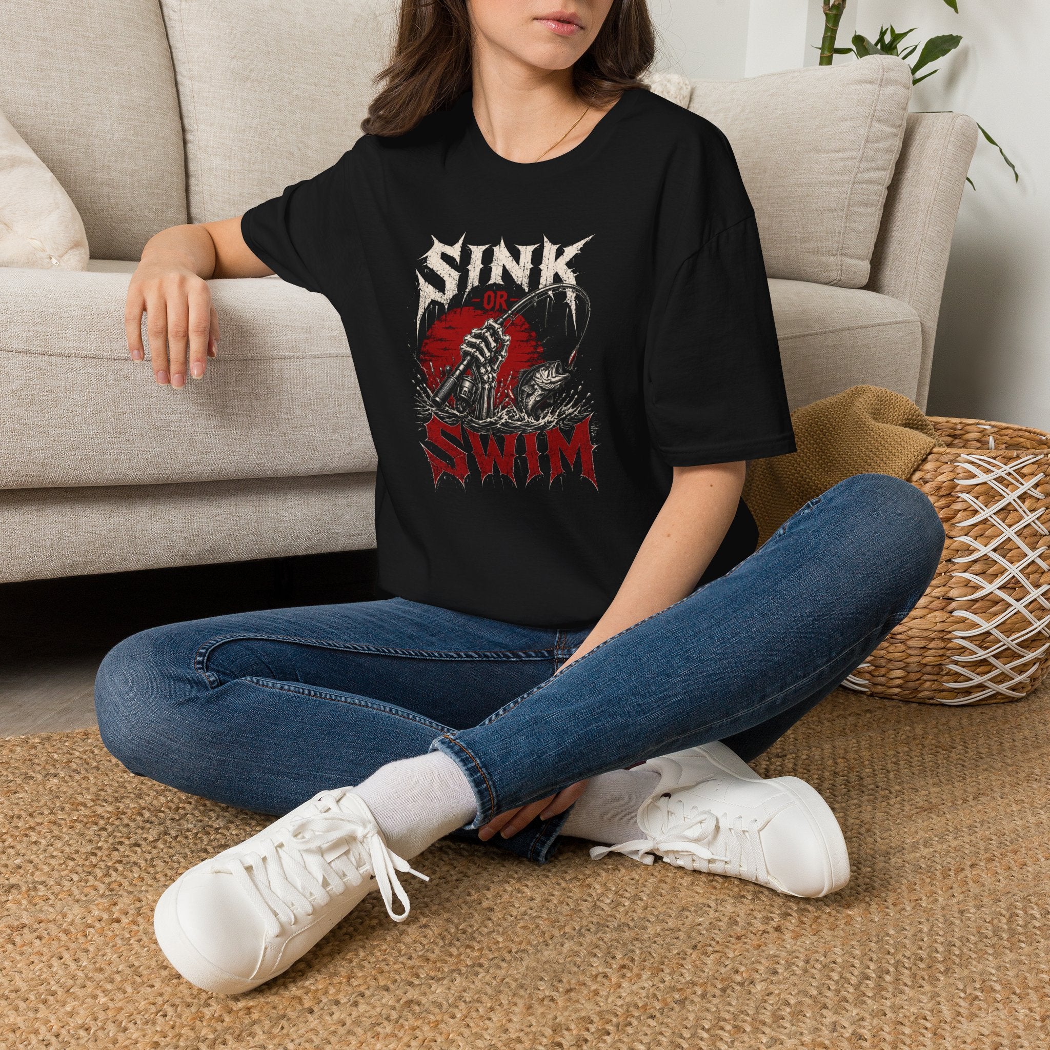 Sink or Swim — Vintage Skull & Anchor Surf Punk Tee