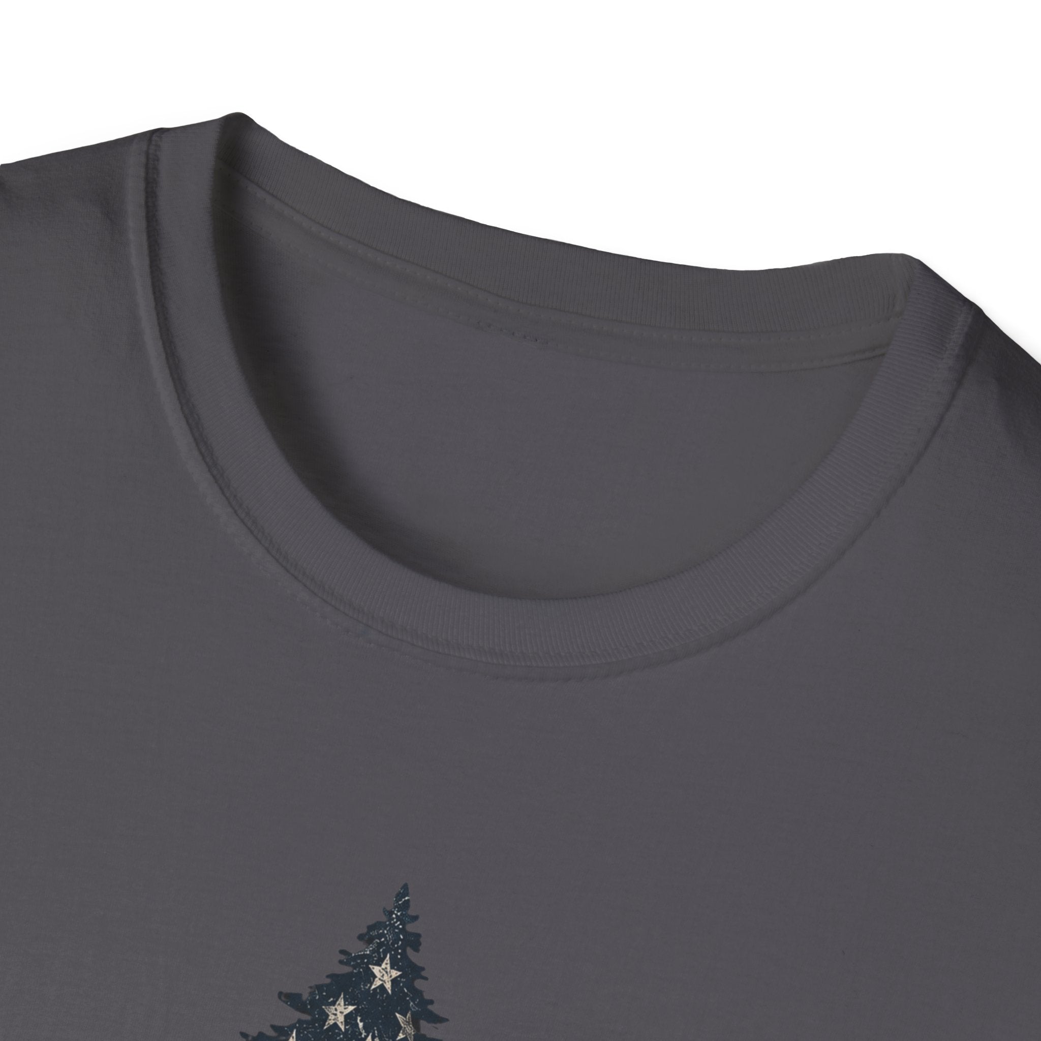 American Flag Pine Tree — "National Adventure" Patriotic Graphic Tee