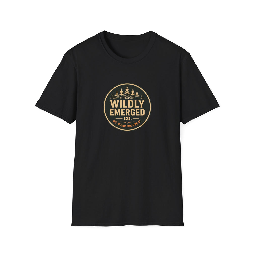 Wildly Emerged Co. Vintage Adventure T-Shirt — Outdoor Forest Logo Tee