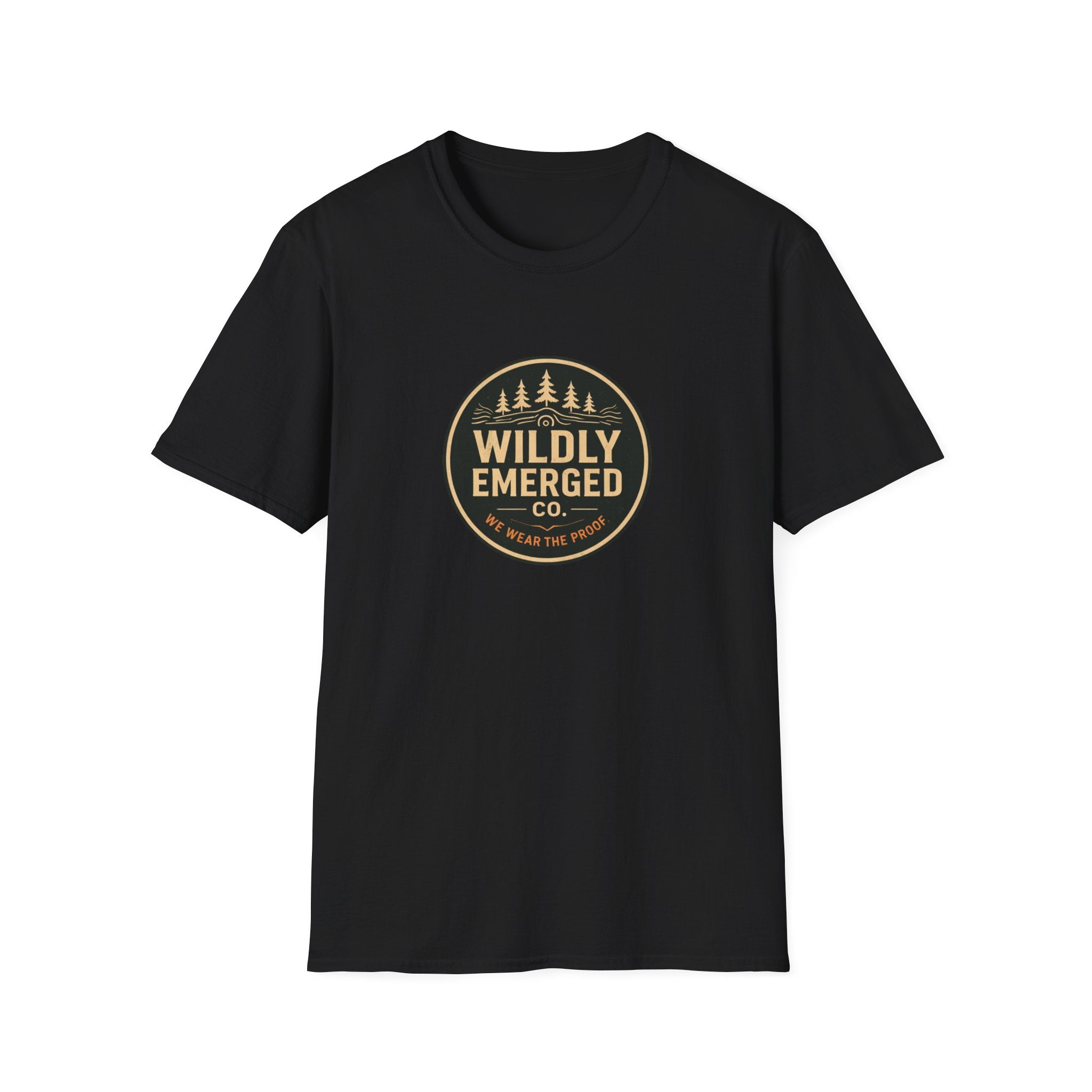 Wildly Emerged Co. Vintage Adventure T-Shirt — Outdoor Forest Logo Tee