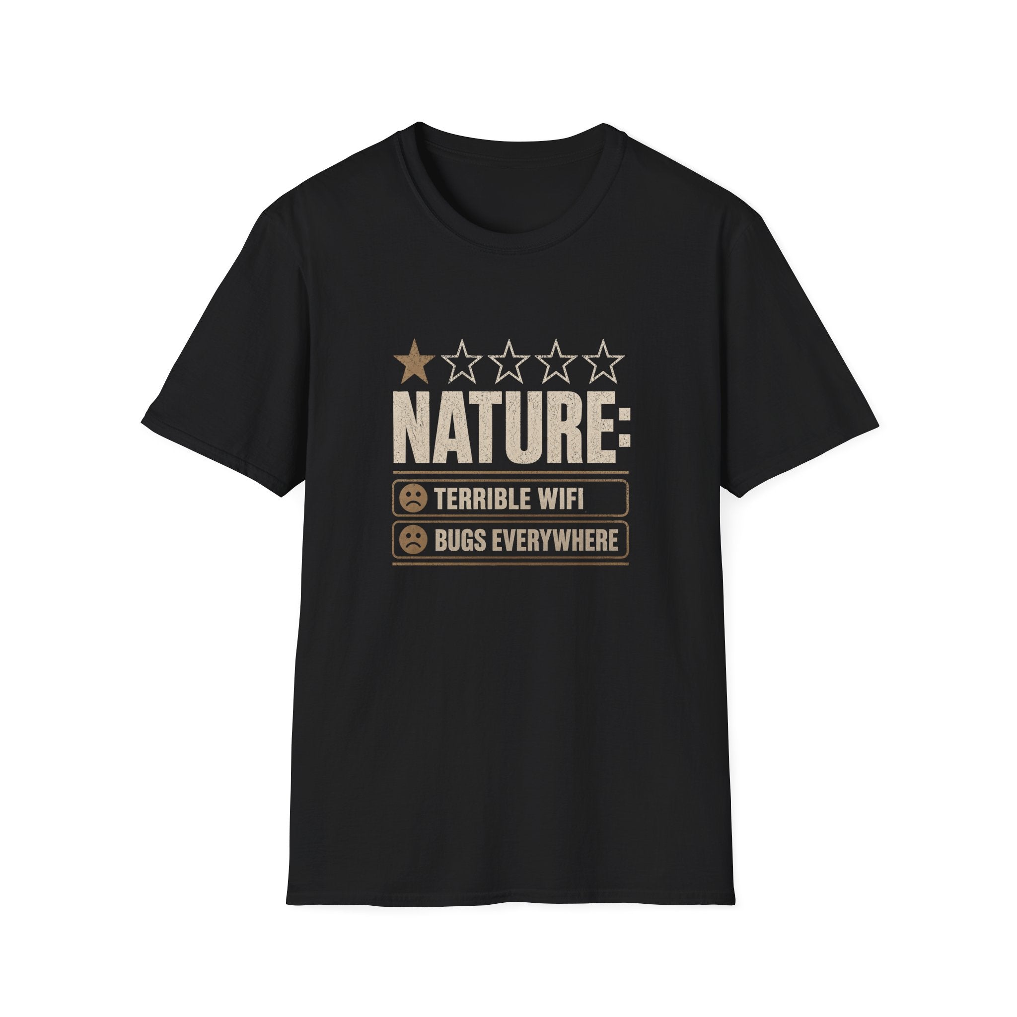 "Nature: 1-Star" Funny Camping T-Shirt
