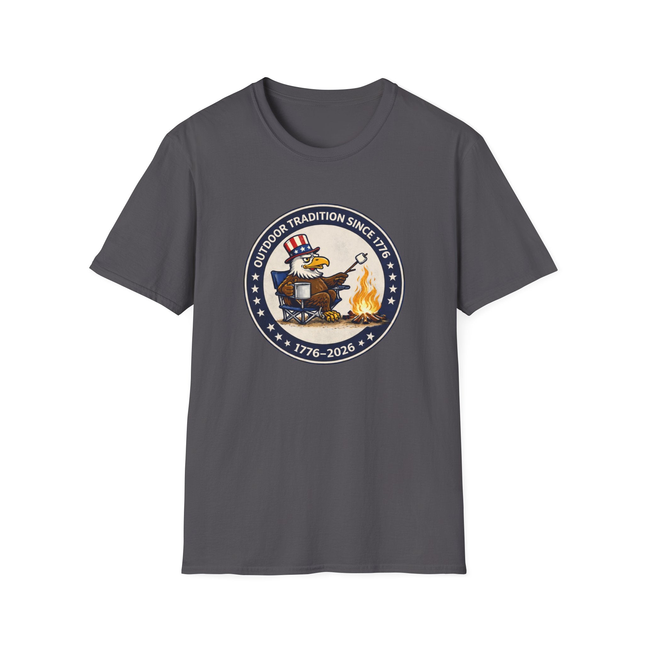 Patriotic Eagle Campfire — “Outdoor Tradition Since 1776”