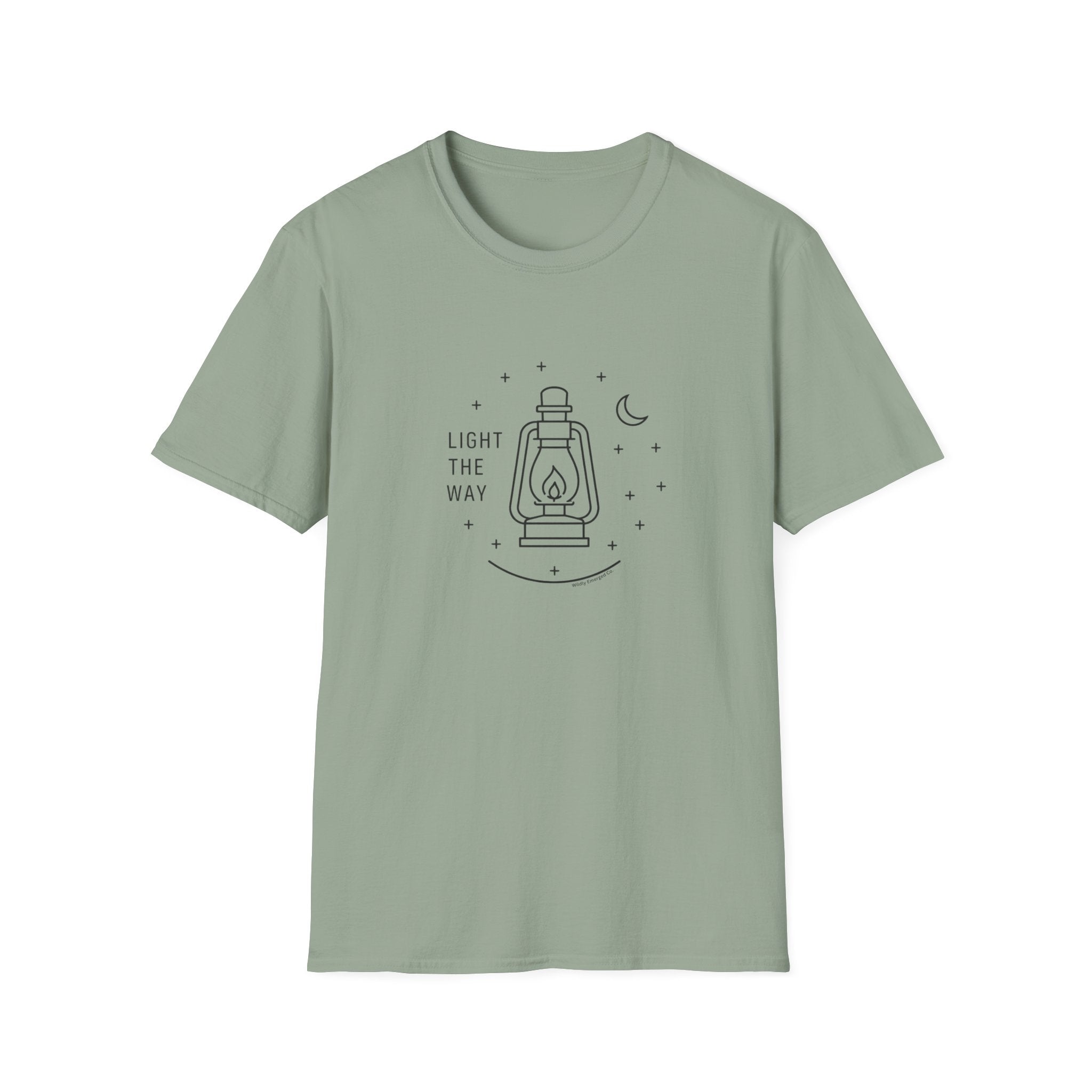 Lantern Graphic — “Light The Way” Minimal Tee
