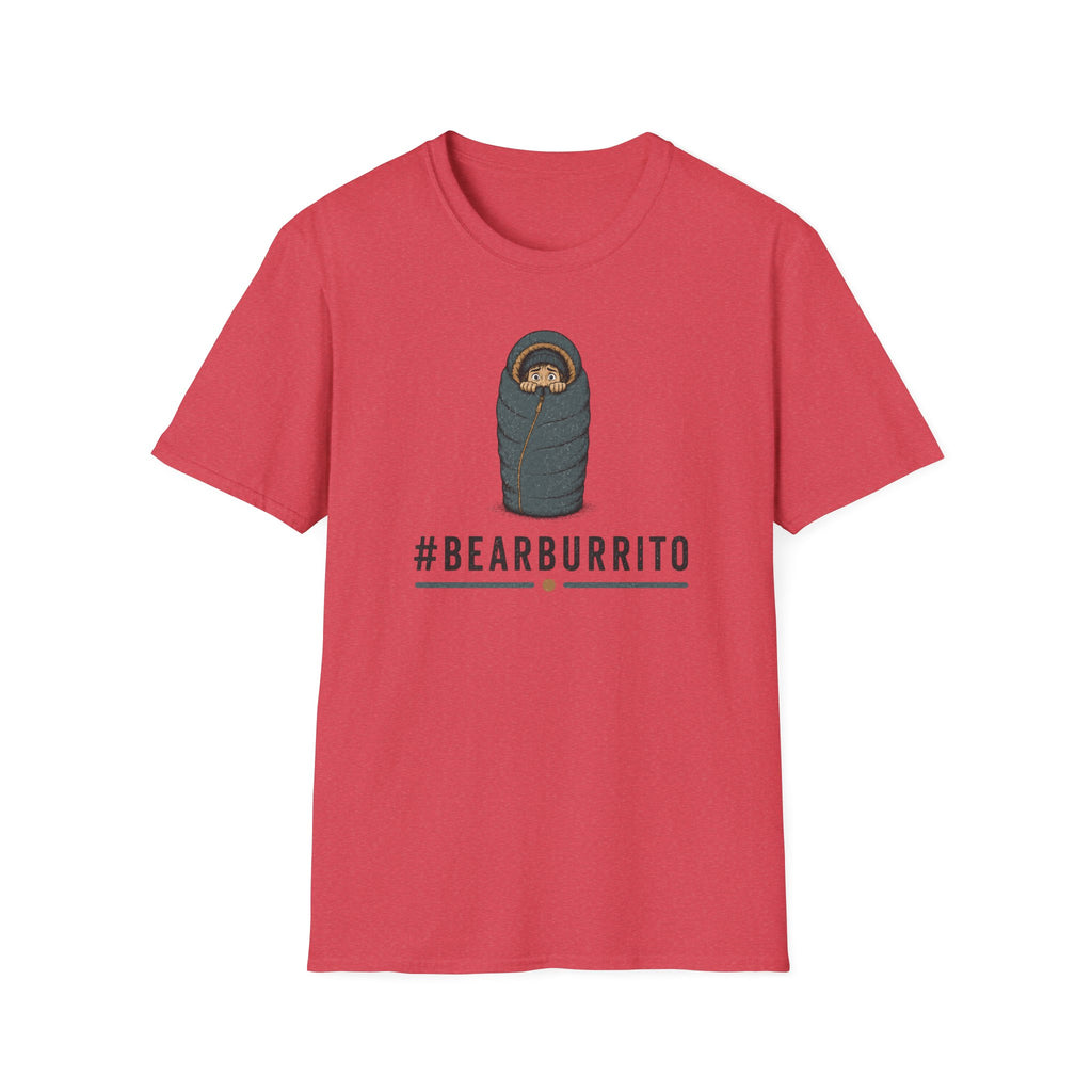 Bear Burrito T-Shirt — Cute Sleeping Bear Swaddle Graphic Tee