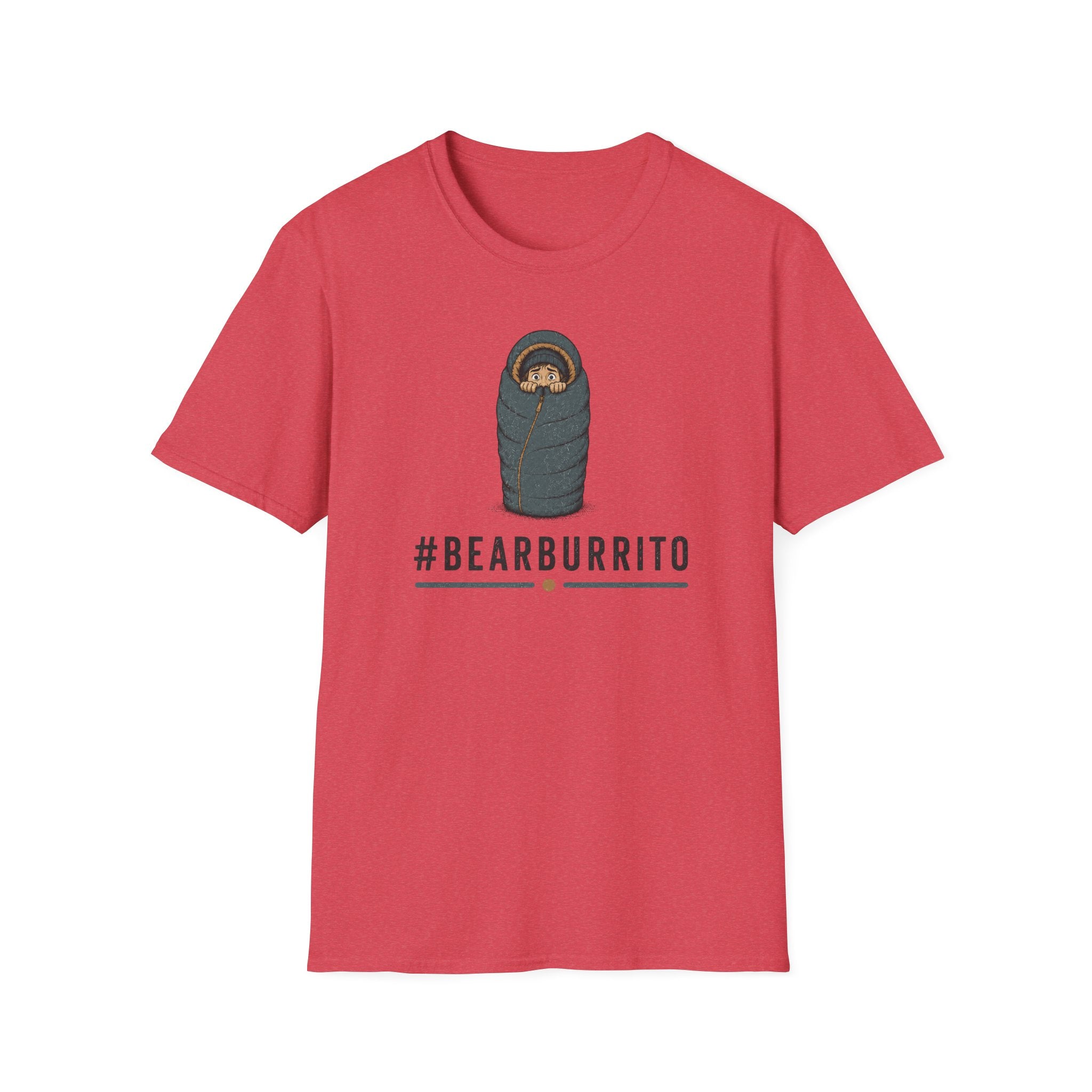 Bear Burrito T-Shirt — Cute Sleeping Bear Swaddle Graphic Tee