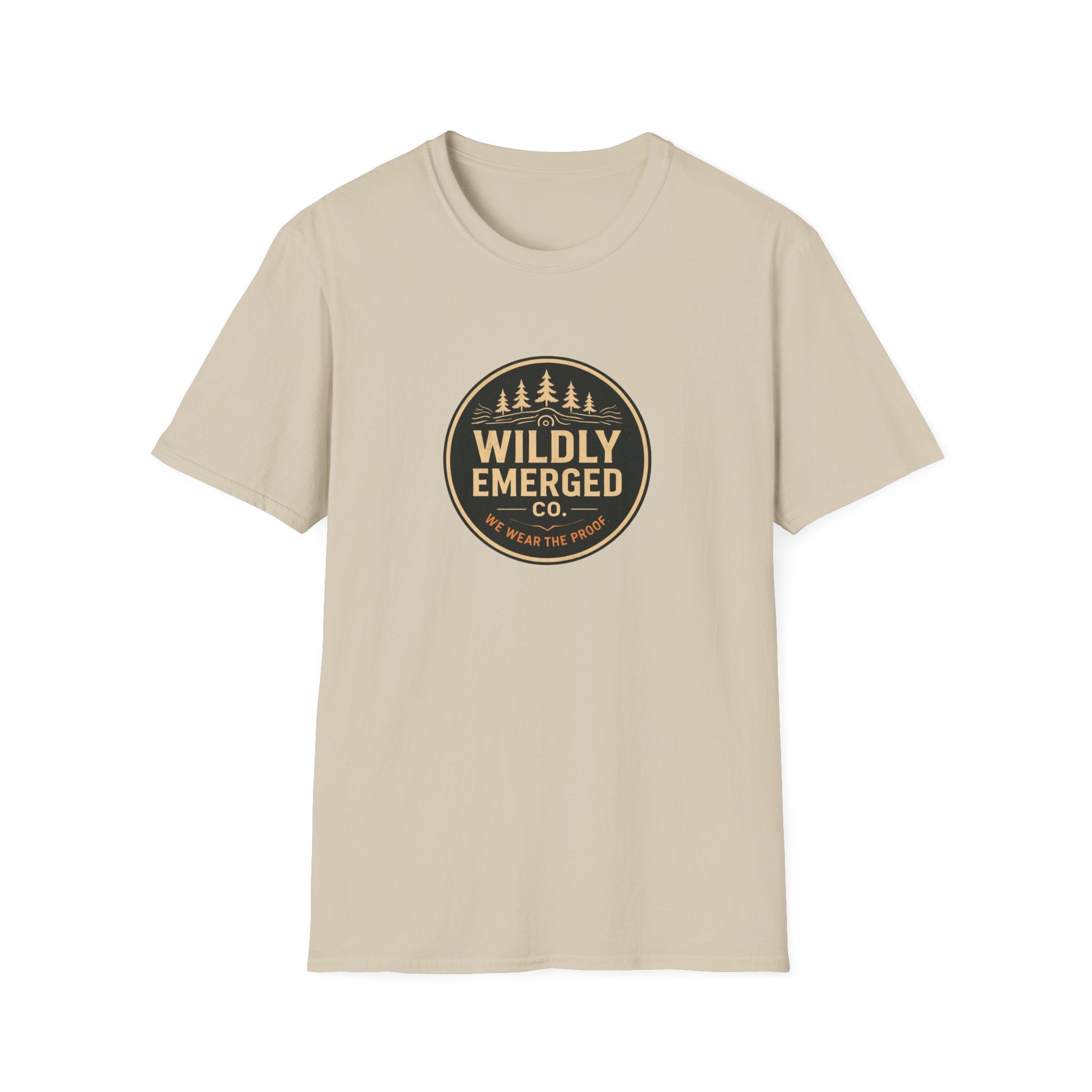 Wildly Emerged Co. Vintage Adventure T-Shirt — Outdoor Forest Logo Tee