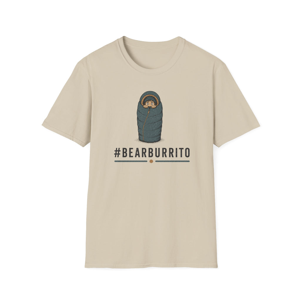 Bear Burrito T-Shirt — Cute Sleeping Bear Swaddle Graphic Tee
