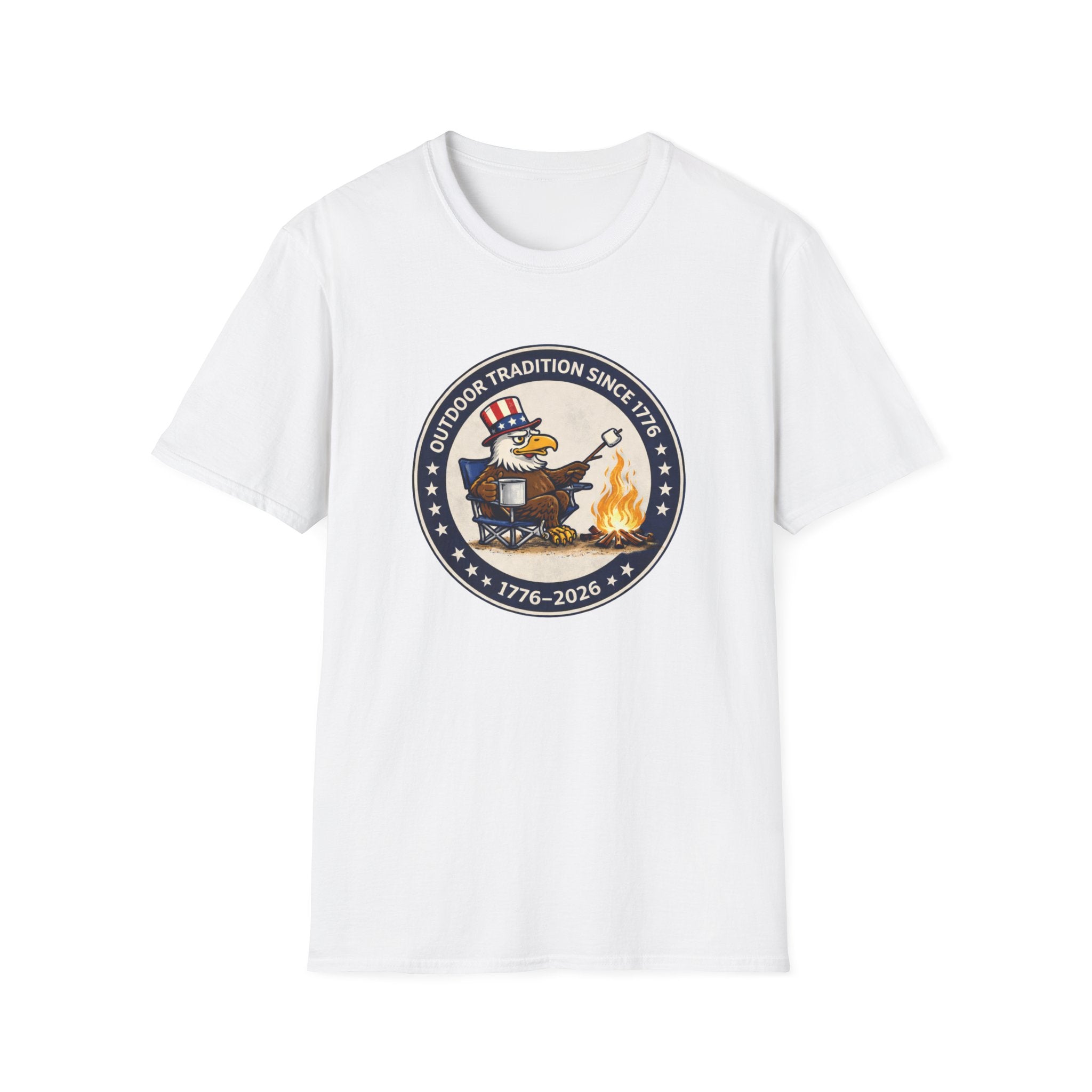 Patriotic Eagle Campfire — “Outdoor Tradition Since 1776”