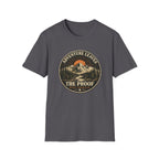 Adventure Leaves Mountain — Retro Sunset Outdoors Graphic Tee
