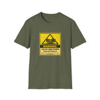 "Warning: I Do My Own Stunts (Unintentionally)" Vintage Warning Sign