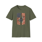 American Kayak Flag — Patriotic Kayaking Tee for Outdoorsmen