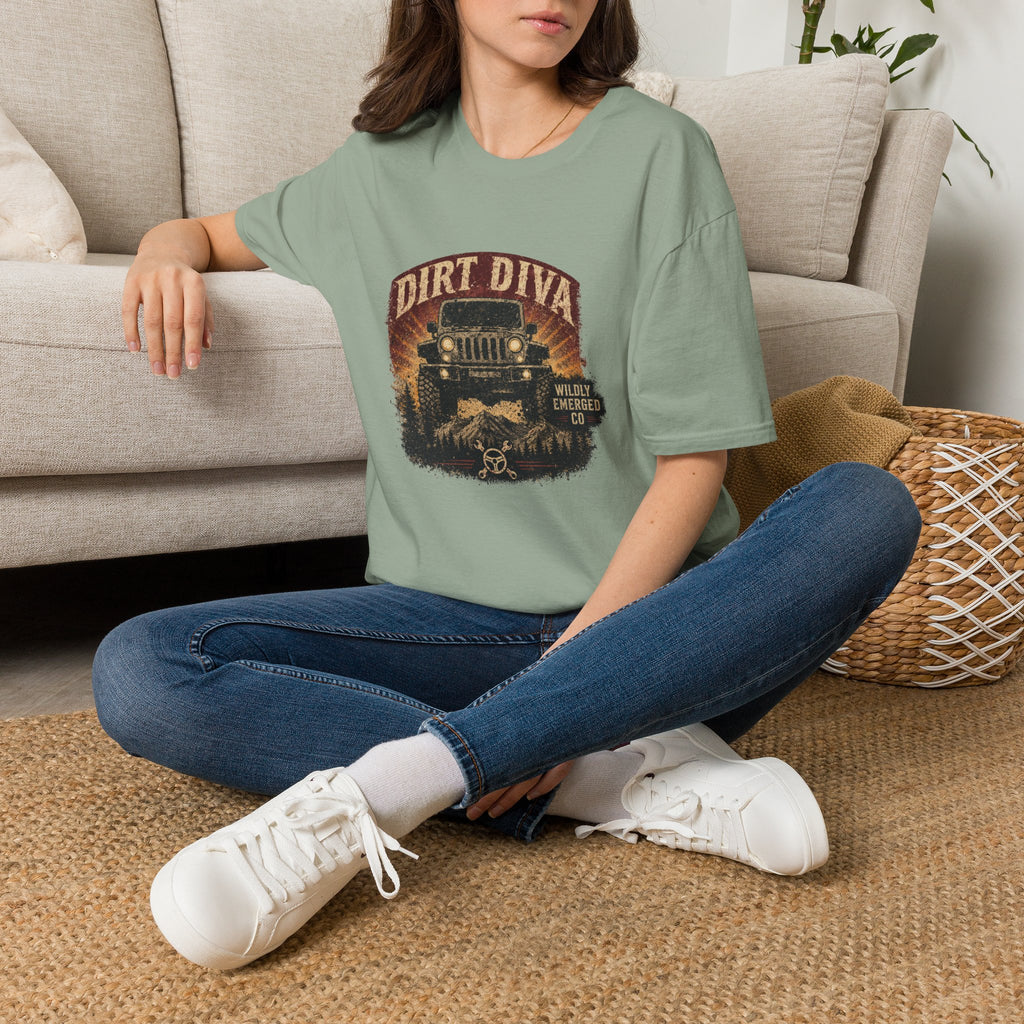 Dirt Diva Jeep — Off‑Road Women's Adventure Tee