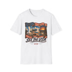 USA National Parks — "See The USA" Vintage Flag Travel Tee