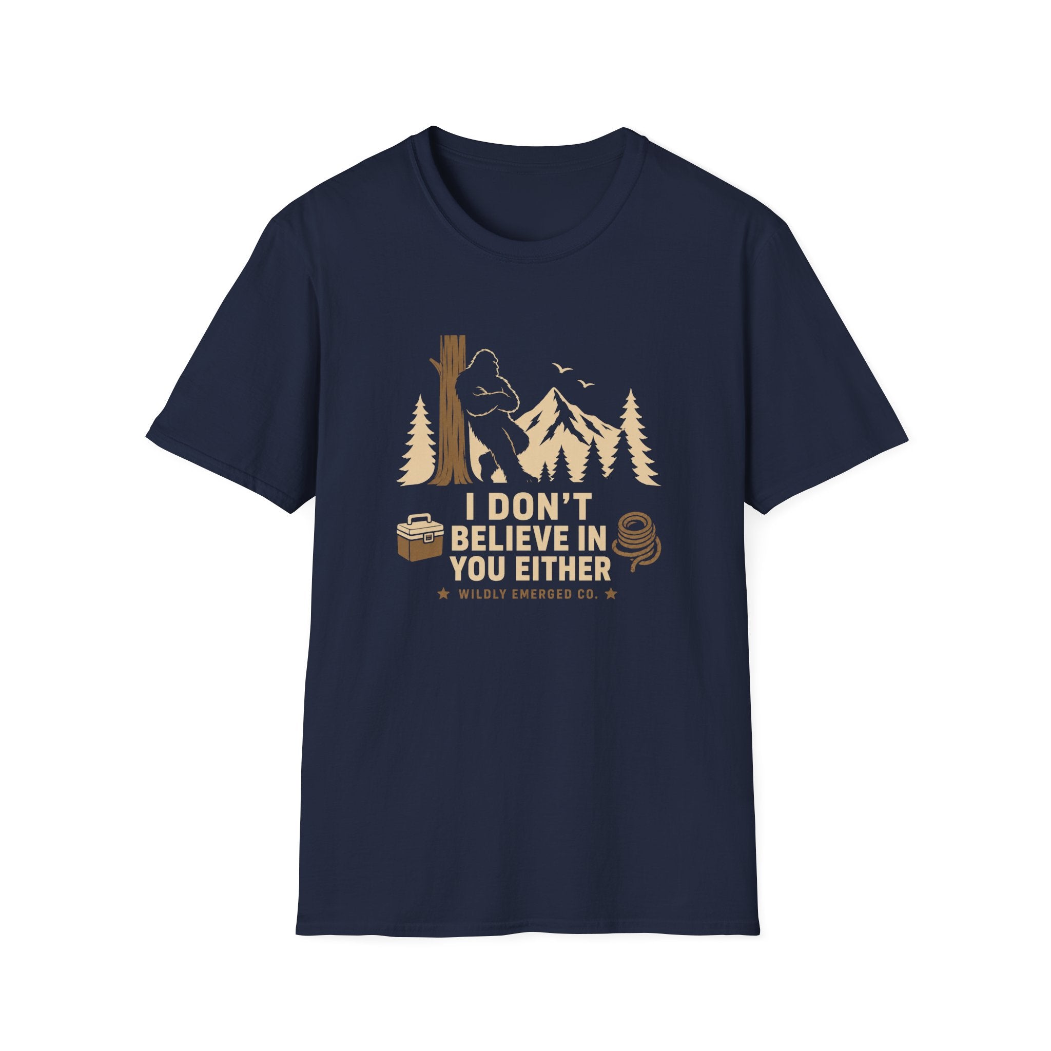 Bigfoot Camping — "I Don't Believe In You Either" Graphic Tee