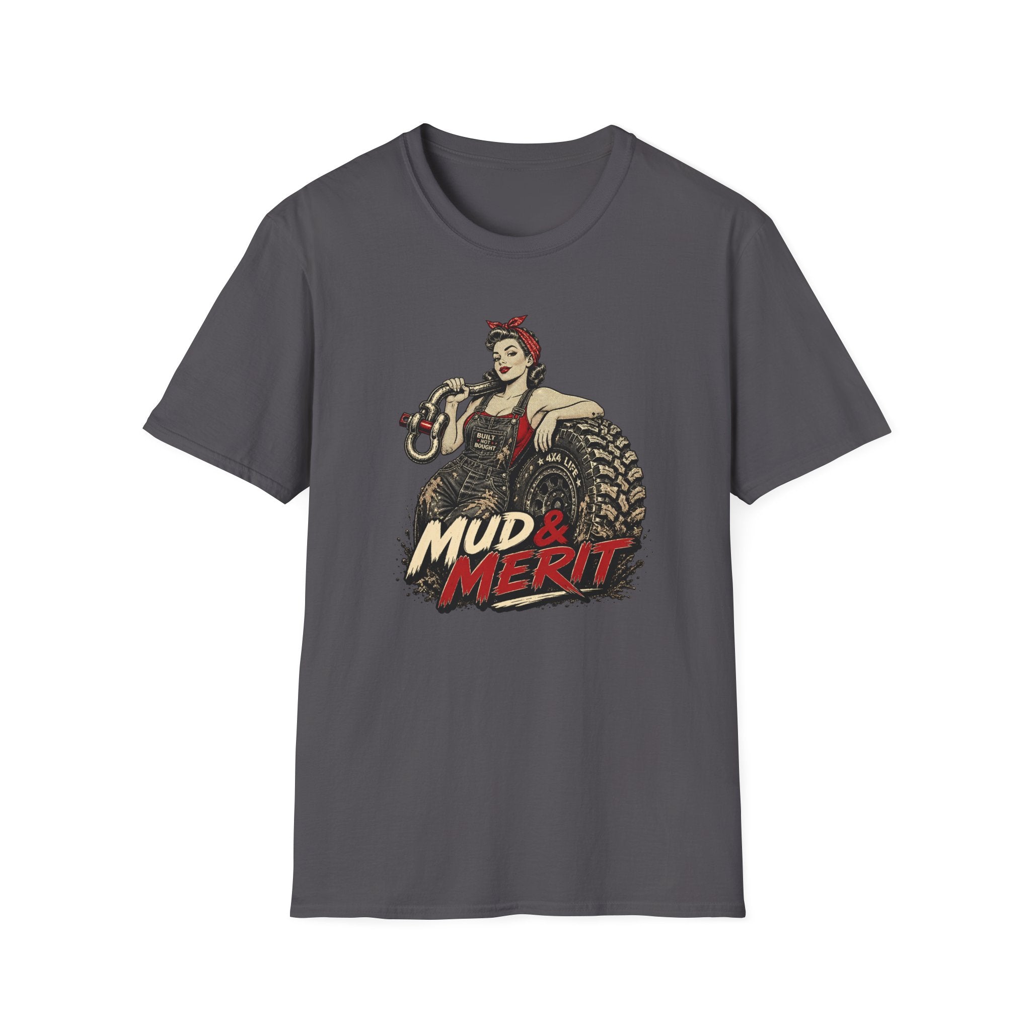 Mud & Merit — Retro Rosie the Riveter Off-Road Trucking Tee