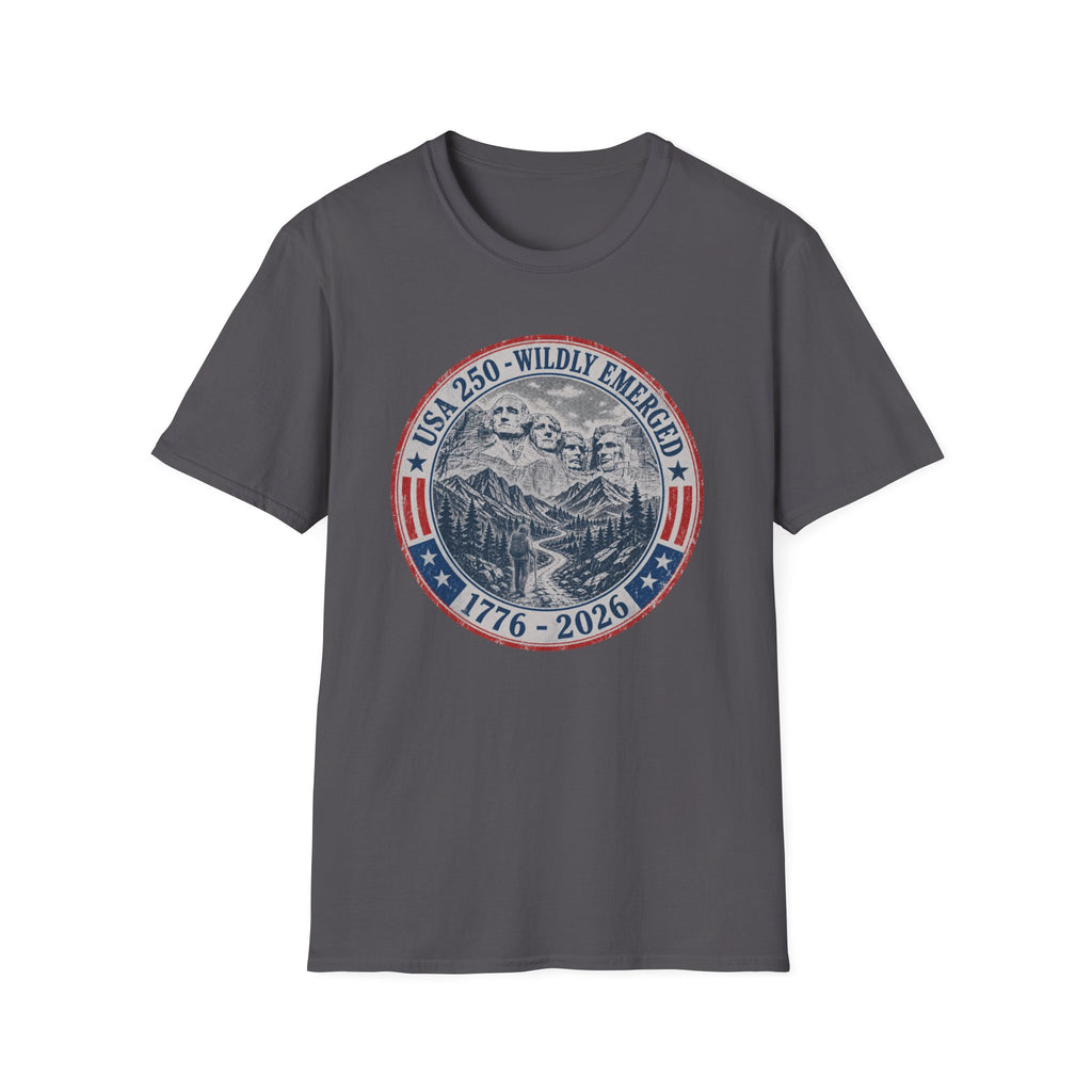 USA 250th - Mount Rushmore Hiking Tee