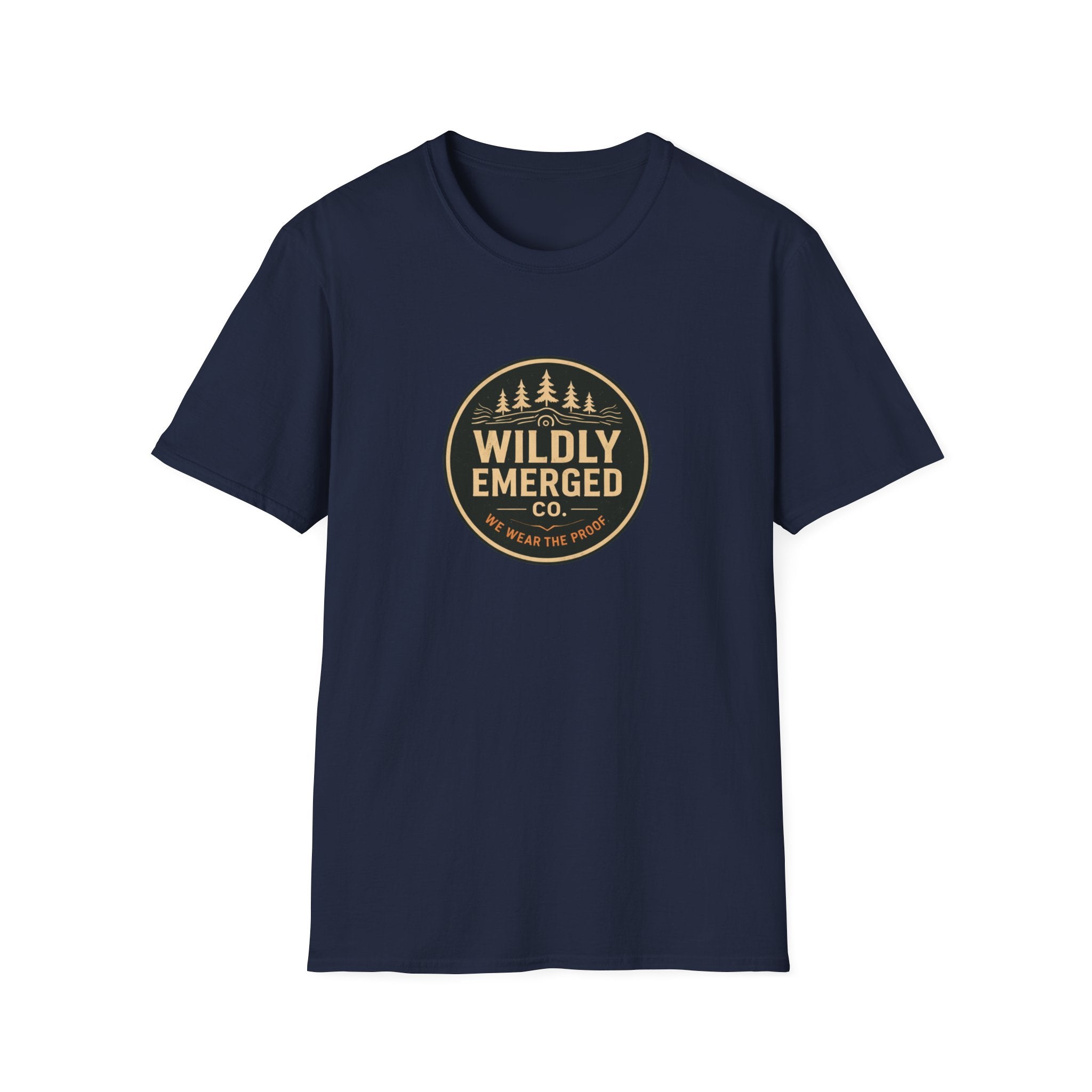 Wildly Emerged Co. Vintage Adventure T-Shirt — Outdoor Forest Logo Tee