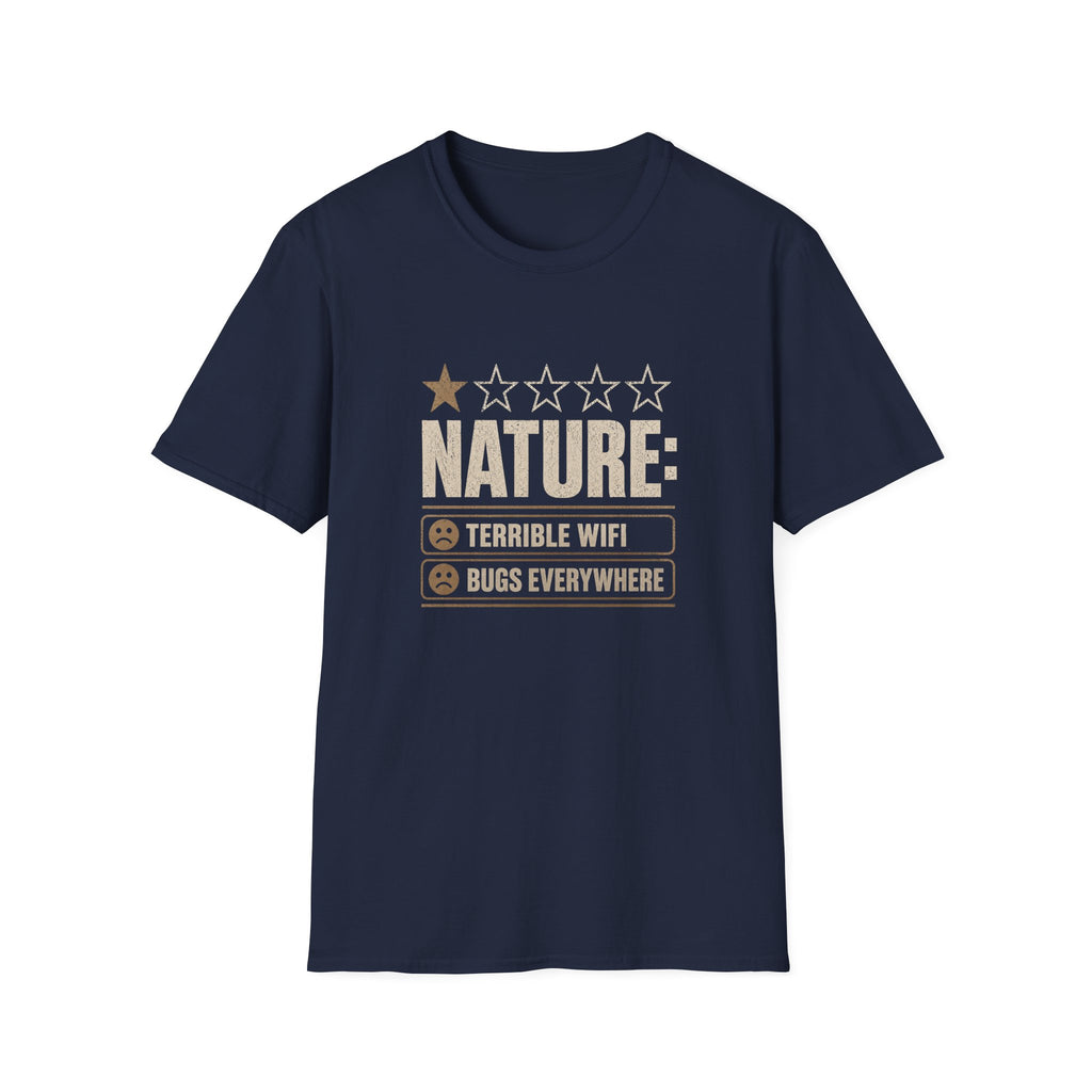 "Nature: 1-Star" Funny Camping T-Shirt