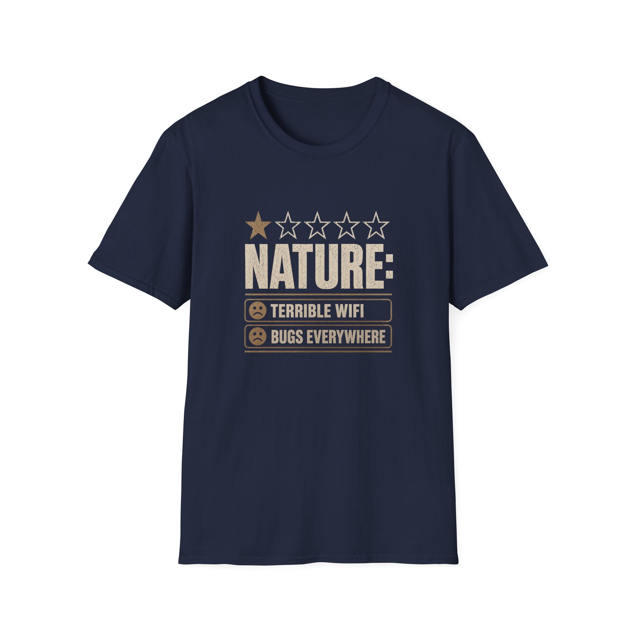 "Nature: 1-Star" Funny Camping T-Shirt