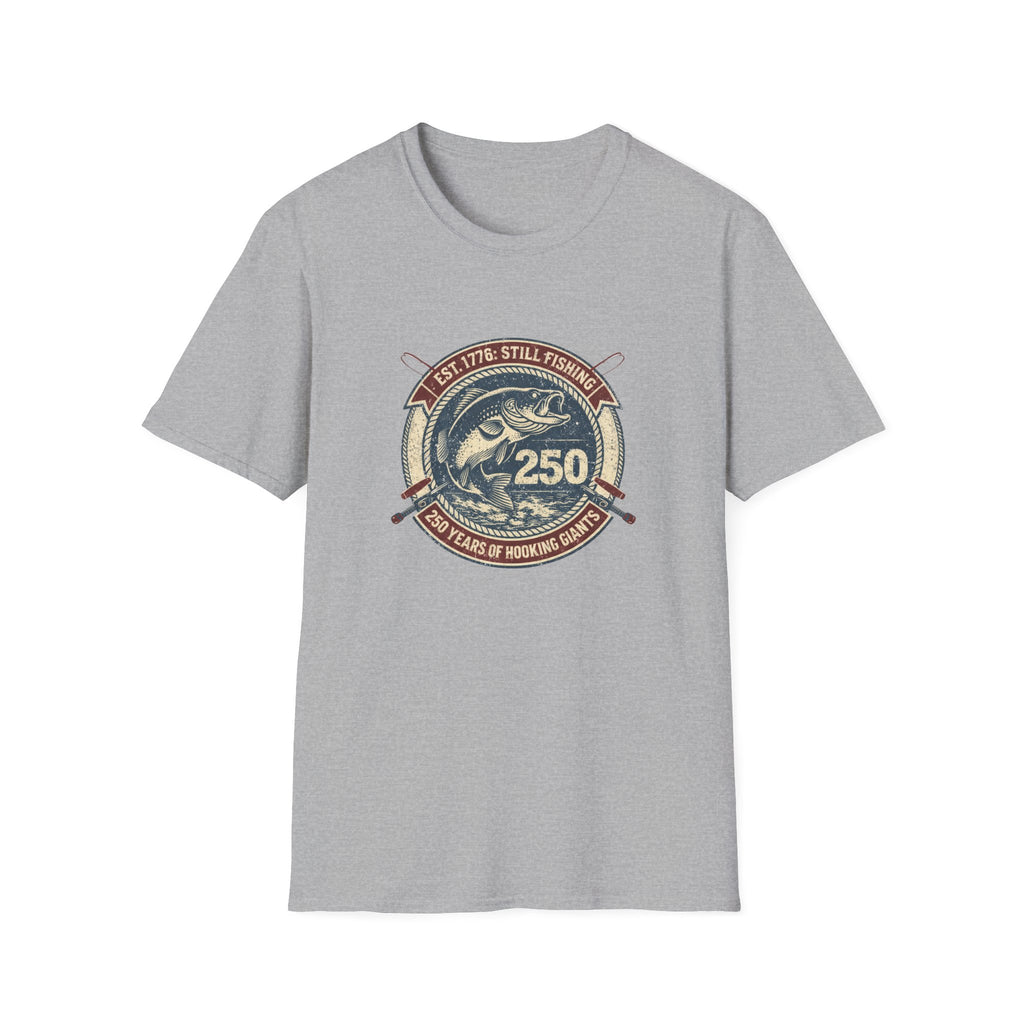 Fishing 250th Anniversary — "Est. 1776: Still Fishing" Retro Bass Tee