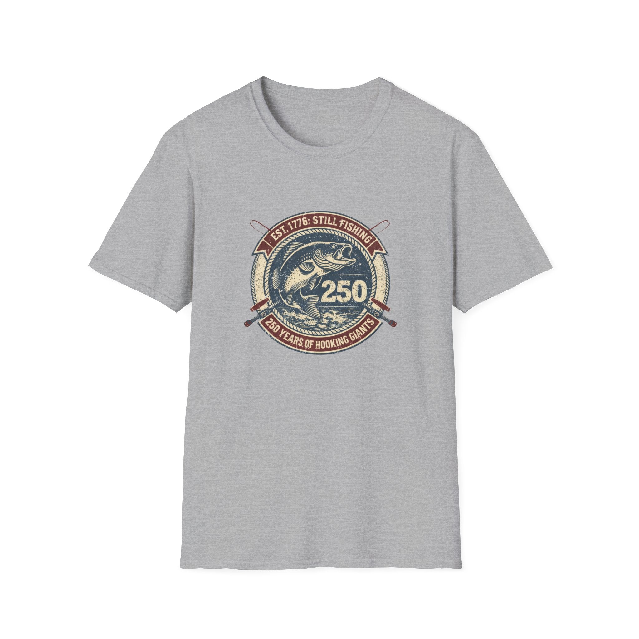 Fishing 250th Anniversary — "Est. 1776: Still Fishing" Retro Bass Tee