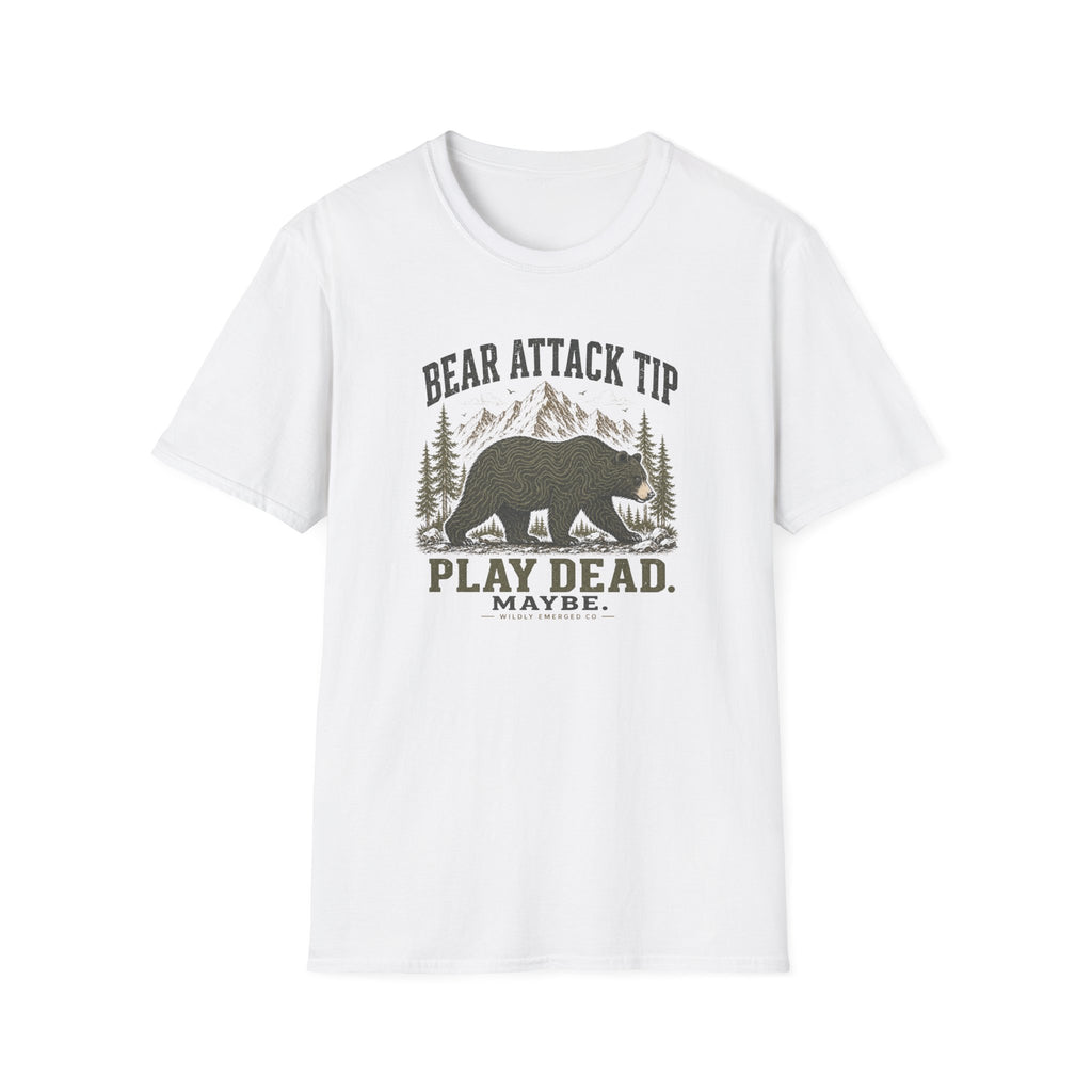 Bear Attack Tip — “Play Dead. Maybe.” Outdoor Hiking Shirt