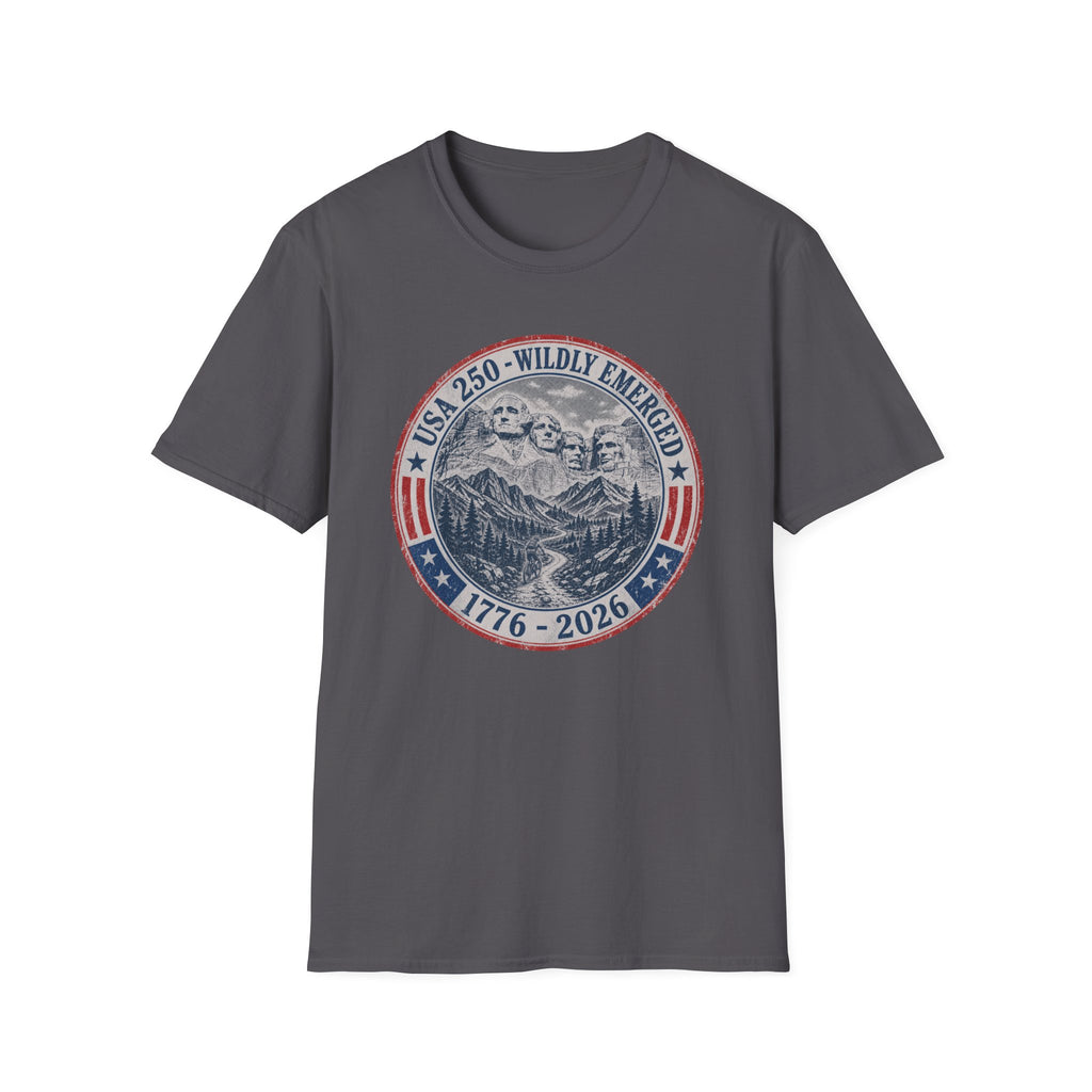 USA 250th - Mount Rushmore Mountain Biking Tee