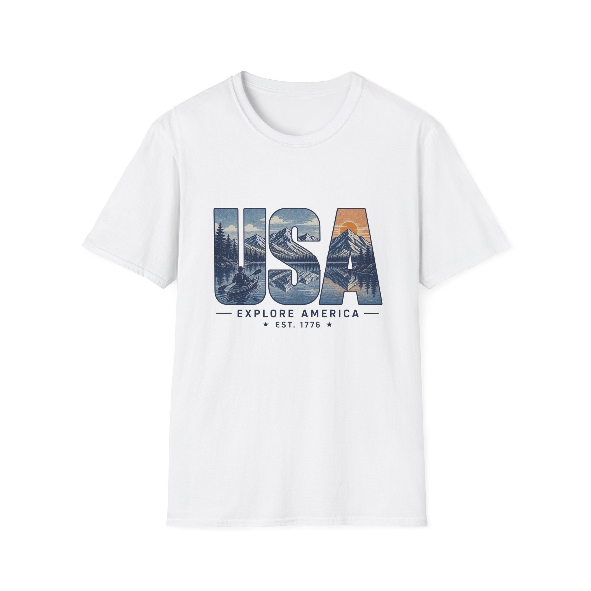 USA Explore America — Vintage National Parks Graphic Tee