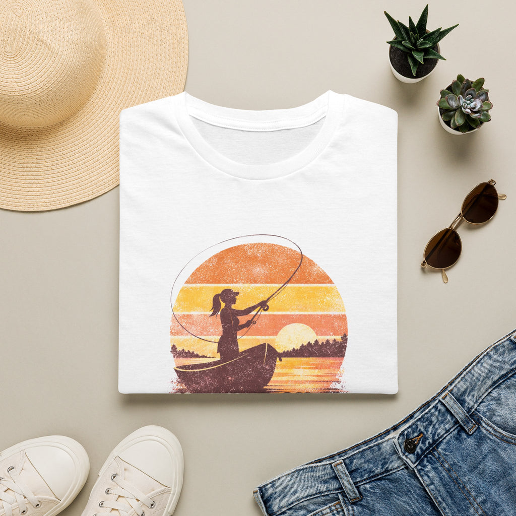"Hooked on the Horizon" Sunset Angler Tee