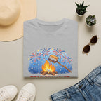 Star Spangled S'mores Campfire Tee (Fourth of July BBQ Patriotic Fireworks)