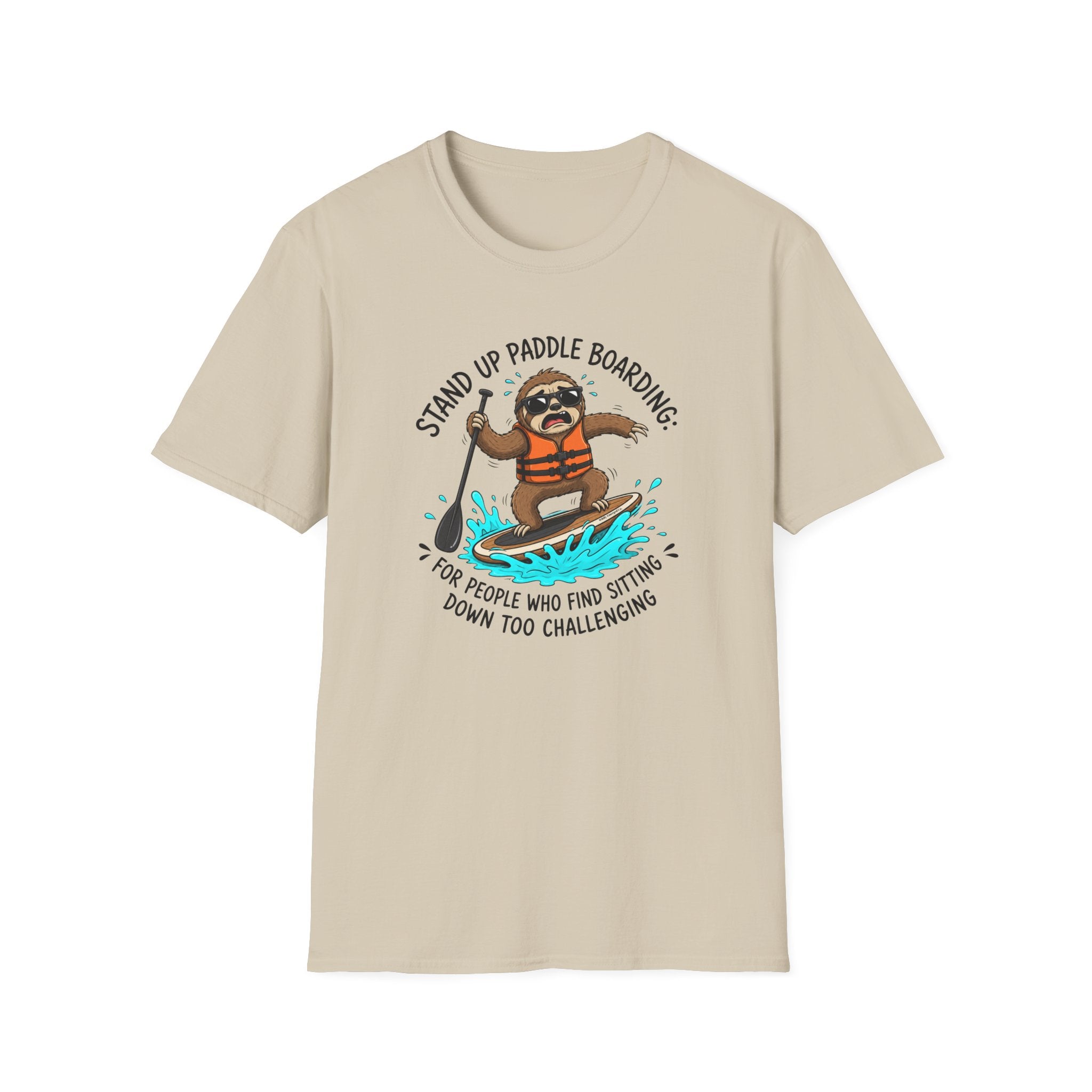 Sloth Paddle Board — "Stand Up Paddle Boarding" Casual Tee