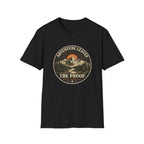 Adventure Leaves Mountain — Retro Sunset Outdoors Graphic Tee